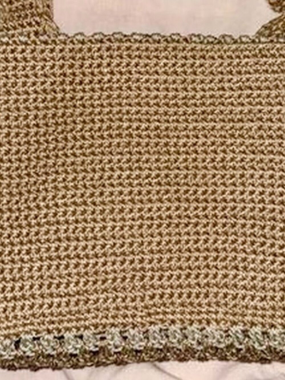 The Sak Metallic Neutrals Crochet Hobo Bag | Boho Knit Tote Bag - Picture 12 of 12